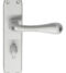 CARLISLE BRASS EL23SC ASTRO LEVER ON BACKPLATE - BATHROOM 57MM C/C CSA (SATIN CHROME) 185MM X 40MM - PAIR