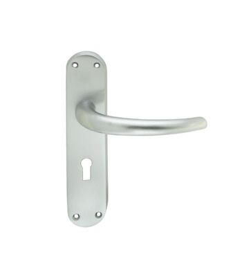 Carlisle Brass EL31SC Lilla Lever On Backplate – Lock 57mm C/C Csa (Satin Chrome) 185mm X 40mm – Pair