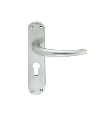 Carlisle Brass EL31YSC Lilla Lever On Backplate – Lock Euro Profile 47.5mm C/C Csa (Satin Chrome) 185mm X 40mm – Pair