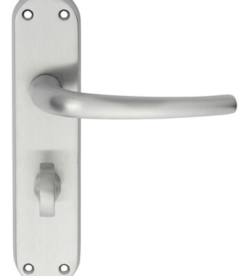 Carlisle Brass EL33SC Lilla Lever On Backplate – Bathroom 57mm C/C Csa (Satin Chrome) 185mm X 40mm – Pair