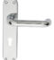 CARLISLE BRASS EL41CP IRIS LEVER ON BACKPLATE - LOCK 57MM C/C CRO (POLISHED CHROME) 185MM X 40MM - PAIR