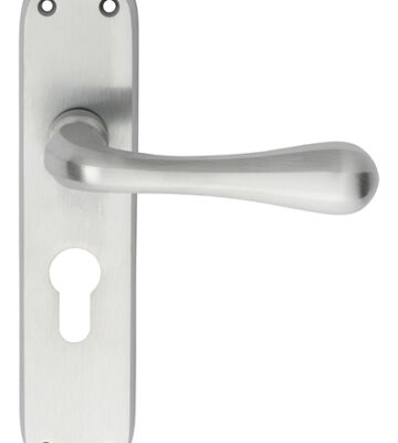 Carlisle Brass EL41YCP Iris Lever On Backplate – Lock Euro Profile 47.5mm C/C Cro (Polished Chrome) 185mm X 41mm – Pair