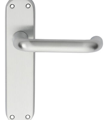 Carlisle Brass EL42SC Iris Lever On Backplate – Latch Csa (Satin Chrome) 185mm X 41mm – Pair