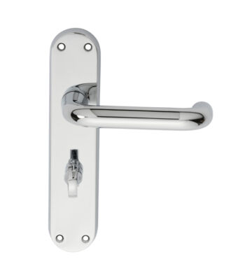 Carlisle Brass EL43CP Iris Lever On Backplate – Bathroom 57mm C/C Cro (Polished Chrome) 185mm X 40mm – Pair