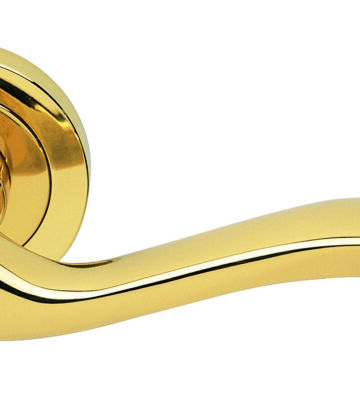 Carlisle Brass AQ3 Apollo Lever On Concealed Fix Round Rose (Erica) Otl (Polished Brass) 51mm – Pair
