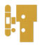 CARLISLE BRASS ES1272 EUROSPEC UNIVERSAL UK FLAT LATCH KIT C/W STRIKE PLATE S/A FD30/60 - SET