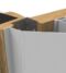 CARLISLE BRASS ES801 HINGE GUARDS PVC 1.95M WHITE KNUCKLE SIDE (NARROW) 1950