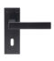 CARLISLE BRASS EUL011MB SASSO LEVER ON BACKPLATE - LOCK 57MM - PAIR