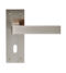 CARLISLE BRASS EUL011SN SASSO LEVER ON BACKPLATE - LOCK 57MM - PAIR