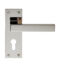 CARLISLE BRASS EUL011YPN SASSO LEVER ON BACKPLATE - EURO 47.5MM - PAIR