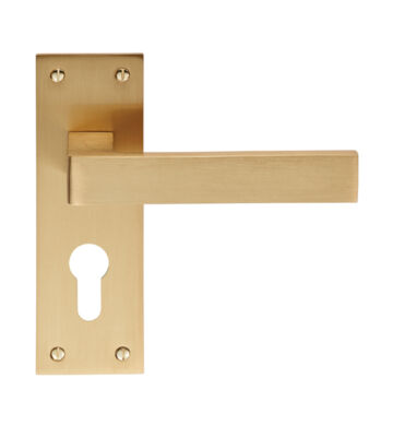 Carlisle Brass EUL011YSB Sasso Lever On Backplate – Euro 47.5mm – Pair
