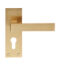 CARLISLE BRASS EUL011YSB SASSO LEVER ON BACKPLATE - EURO 47.5MM - PAIR