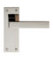 CARLISLE BRASS EUL012PN SASSO LEVER ON BACKPLATE - LATCH - PAIR