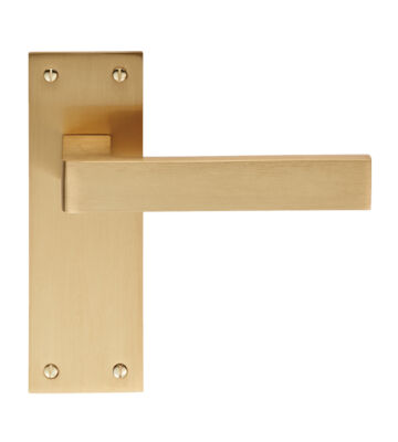 Carlisle Brass EUL012SB Sasso Lever On Backplate – Latch – Pair