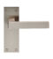 CARLISLE BRASS EUL012SN SASSO LEVER ON BACKPLATE - LATCH - PAIR