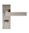 CARLISLE BRASS EUL013SN SASSO LEVER ON BACKPLATE - BATHROOM 57MM - PAIR