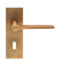 CARLISLE BRASS EUL021AB VELINO LEVER ON BACKPLATE - LOCK 57MM - PAIR