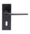 CARLISLE BRASS EUL021MB VELINO LEVER ON BACKPLATE - LOCK 57MM - PAIR