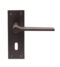 CARLISLE BRASS EUL021MBRZ VELINO LEVER ON BACKPLATE - LOCK 57MM - PAIR