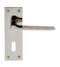 CARLISLE BRASS EUL021PN VELINO LEVER ON BACKPLATE - LOCK 57MM - PAIR