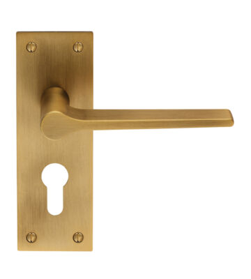 Carlisle Brass EUL021YAB Velino Lever On Backplate – Euro 47.5mm – Pair