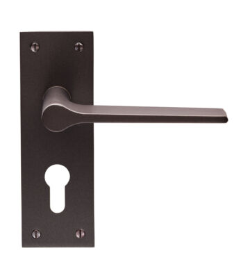 Carlisle Brass EUL021YMBRZ Velino Lever On Backplate – Euro 47.5mm – Pair