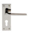 CARLISLE BRASS EUL021YPN VELINO LEVER ON BACKPLATE - EURO 47.5MM - PAIR