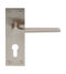 CARLISLE BRASS EUL021YSN VELINO LEVER ON BACKPLATE - EURO 47.5MM - PAIR