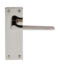 CARLISLE BRASS EUL022PN VELINO LEVER ON BACKPLATE - LATCH - PAIR