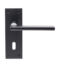 CARLISLE BRASS EUL031MB TRENTINO LEVER ON BACKPLATE - LOCK 57MM - PAIR