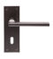 CARLISLE BRASS EUL031MBRZ TRENTINO LEVER ON BACKPLATE - LOCK 57MM - PAIR