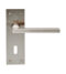 CARLISLE BRASS EUL031SN TRENTINO LEVER ON BACKPLATE - LOCK 57MM - PAIR