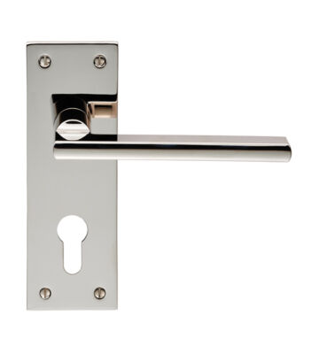 Carlisle Brass EUL031YPN Trentino Lever On Backplate – Euro 47.5mm – Pair