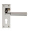 CARLISLE BRASS EUL041YPN AMIATA LEVER ON BACKPLATE - EURO 47.5MM - PAIR
