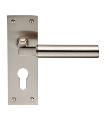 Carlisle Brass EUL041YSN Amiata Lever On Backplate – Euro 47.5mm – Pair