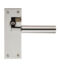CARLISLE BRASS EUL042PN AMIATA LEVER ON BACKPLATE - LATCH - PAIR