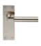 CARLISLE BRASS EUL042SN AMIATA LEVER ON BACKPLATE - LATCH - PAIR
