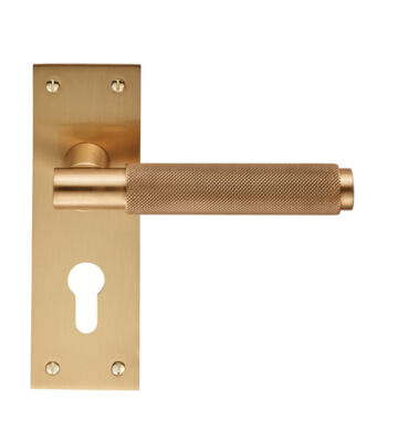 Carlisle Brass EUL051YSB Varese Lever On Backplate – Euro 47.5mm – Pair