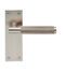 CARLISLE BRASS EUL052SN VARESE LEVER ON BACKPLATE - LATCH - PAIR