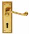 CARLISLE BRASS FG1 GEORGIAN LEVER ON BACKPLATE - LOCK 57MM C/C 150MM X 48MM - PAIR