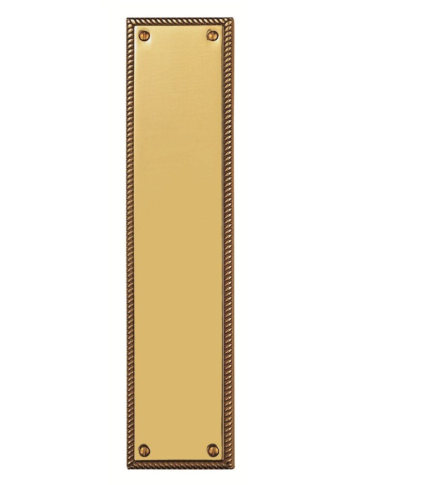 CARLISLE BRASS FG10 GEORGIAN - FINGER PLATE 305MM X 73MM X 7.3MM