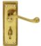 CARLISLE BRASS FG1WC GEORGIAN LEVER ON BACKPLATE - BATHROOM 57MM C/C 150MM X 48MM - PAIR