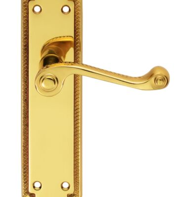 Carlisle Brass FG26L Georgian Lever On Shaped Backplate – Latch 204mm X 48mm – Pair