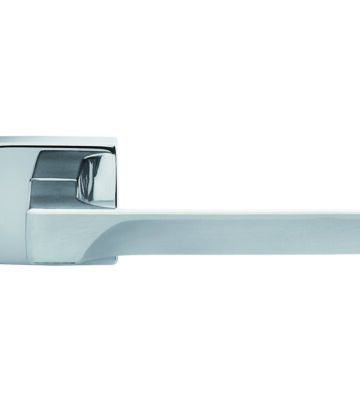 Carlisle Brass FH5CP Flash Lever On Concealed Fix Square Rose Cro (Polished Chrome) – Pair