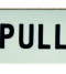 CARLISLE BRASS FPA4301SAA PULL SYMBOL 30 X 75MM