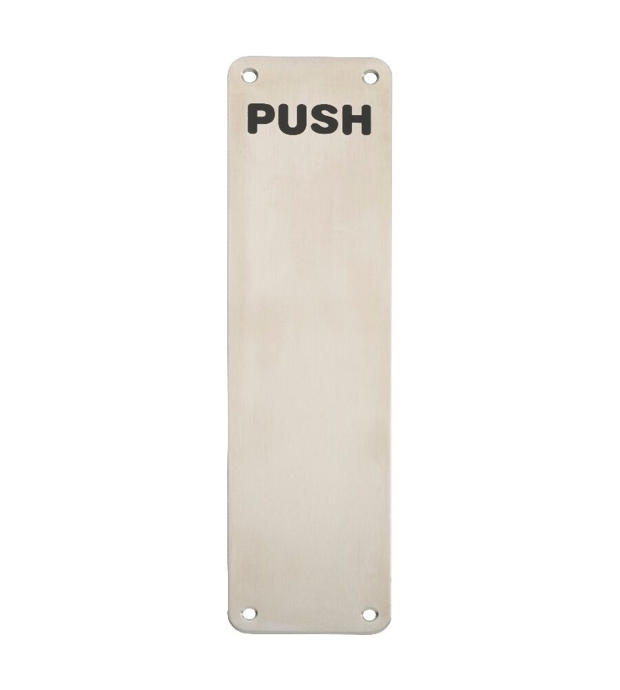 CARLISLE BRASS FPP1302SSS 300 X 75MM FINGER PLATE - PUSH