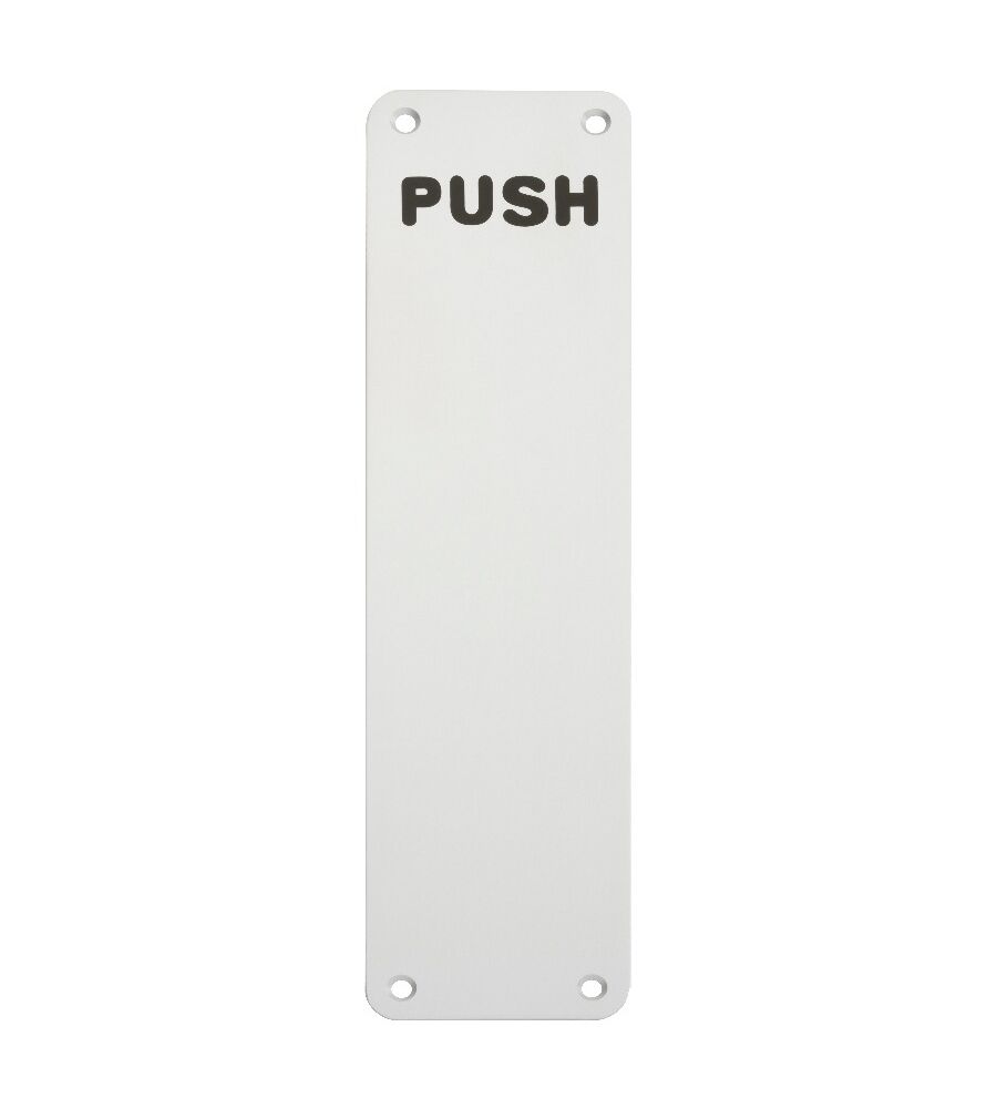 CARLISLE BRASS FPP43002SAA FINGER PLATE 300 X 75MM - PUSH