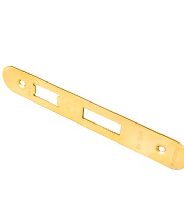 Carlisle Brass FSF5004PVD/R Forend Strike & Fixing Pack To Suit Architectural Sashlocks (Bas/Ess/Lss/Oss) Radius – Pack
