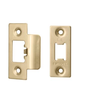 Carlisle Brass FSF5009PVD Forend Strike & Fixing Pack To Suit Heavy Duty Tubular Latch – Pack