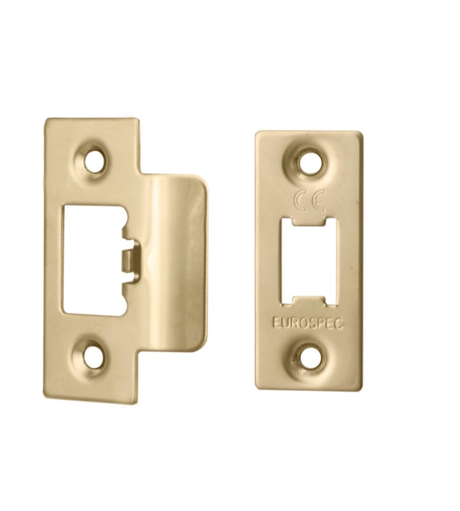 CARLISLE BRASS FSF5009PVD FOREND STRIKE & FIXING PACK TO SUIT HEAVY DUTY TUBULAR LATCH - PACK